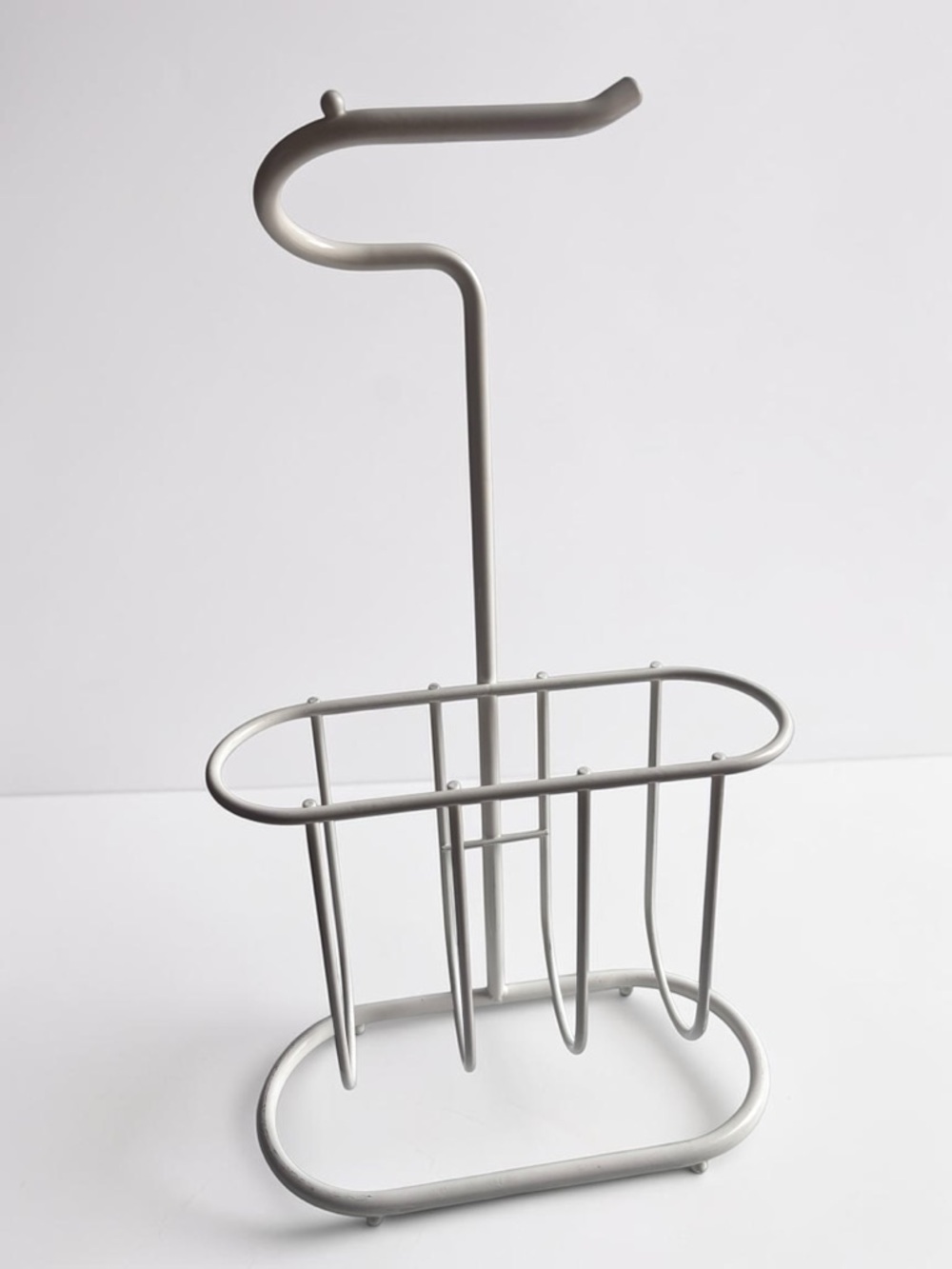 Over Door Toilet Paper Holder Rack White Metal